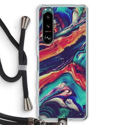 Chameleon Sun: Sony Xperia 5 III Transparant Hoesje met koord