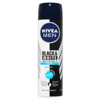 Nivea Men deodorant spray invisible black & white fresh 150 Milliliter