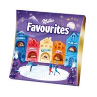 Milka Favourites chocolade adventskalender - tel af tot Kerst - 206g