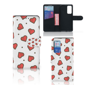 Huawei P40 Telefoon Hoesje Hearts