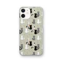 Katten: iPhone 12 Transparant Hoesje