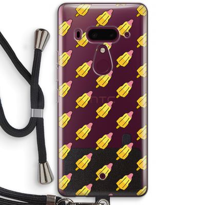 Waterijsjes: HTC U12+ Transparant Hoesje met koord