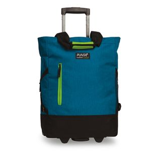 Punta Wheel Trolley Shopper Blauw/Groen