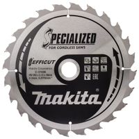 Makita Accessoires E-07696 Cirkelzaagblad | geschikt voor hout | Efficut | 260x30x2,15 | 24T | 23g - E-07696