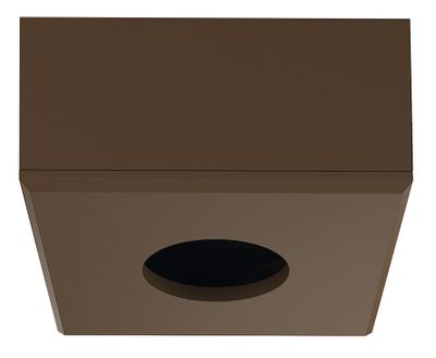 LED afdekring bruin vierkant voor LED opbouwspot 2090 of 3090