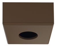 LED afdekring bruin vierkant voor LED opbouwspot 2090 of 3090