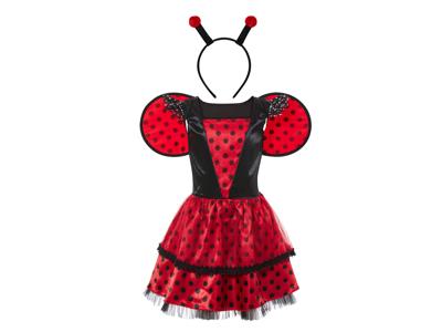 Kinder carnavalskostuum (Lieveheersbeestje, 134/140 (8-10 jaar))
