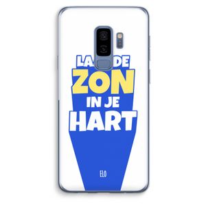 Laat de zon in je hart: Samsung Galaxy S9 Plus Transparant Hoesje
