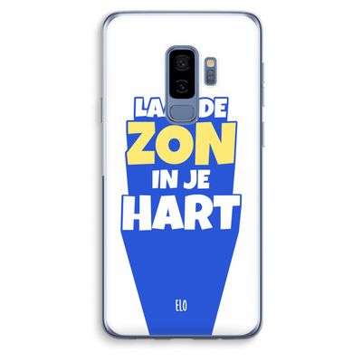 Laat de zon in je hart: Samsung Galaxy S9 Plus Transparant Hoesje