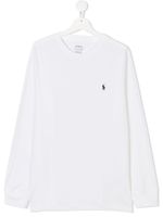 POLO RALPH LAUREN KIDS t-shirt à col rond - Blanc