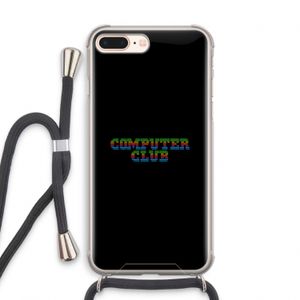 Retro: iPhone 7 PLUS Transparant Hoesje met koord