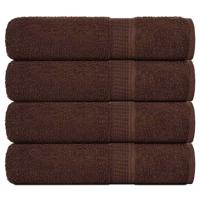 Handdoeken 4 st 50x100 cm 360 g/m 100% katoen bruin