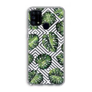 Geometrische jungle: Samsung Galaxy M31 Transparant Hoesje
