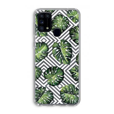 Geometrische jungle: Samsung Galaxy M31 Transparant Hoesje
