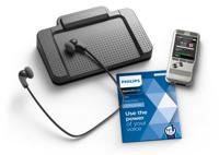 Philips DPM6700/03 handheld voice recorder set met voetschakelaar en headset - thumbnail