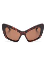 Balenciaga Eyewear lunettes de soleil Monaco à monture papillon - Marron - thumbnail