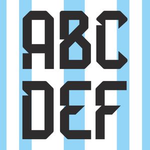 Letters Officiële Argentinië Bedrukking 2022-2024