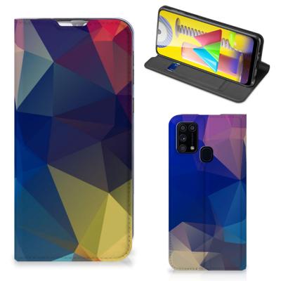 Samsung Galaxy M31 Stand Case Polygon Dark