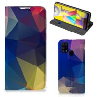 Samsung Galaxy M31 Stand Case Polygon Dark