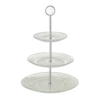 Etagere glas 3-laags 35 cm - Serveerplateaus/etagere - thumbnail