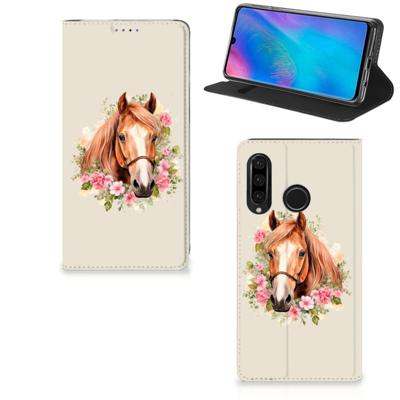Smartphone hoesje voor Huawei P30 Lite New Edition Paard Smartphone hoesje voor Huawei P30 Lite New Edition Paard