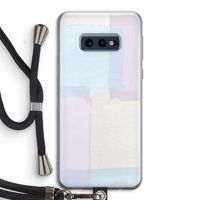 Square pastel: Samsung Galaxy S10e Transparant Hoesje met koord