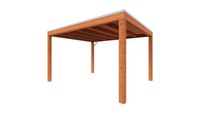 Trendhout Overkapping Palermo 370x370 cm- Plat dak- Hout- Trendhout Trendhout Overkapping Palermo 370x370 cm- Plat dak- Hout- Trendhout