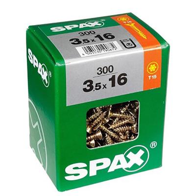 Schroefdoos SPAX Yellox Hout Platte kop 75 Onderdelen (5 x 50 mm)