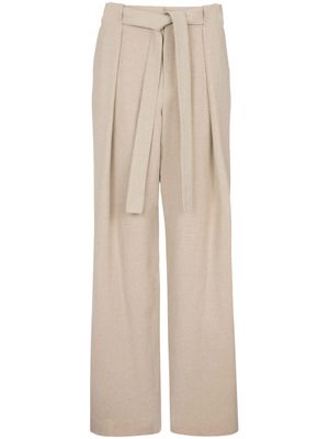 Balmain pantalon ample en lin - Tons neutres