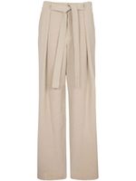 Balmain pantalon ample en lin - Tons neutres