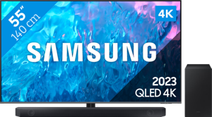 Samsung QLED 55Q74C (2023) + soundbar
