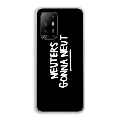 Neuters (zwart): Oppo A95 5G Transparant Hoesje
