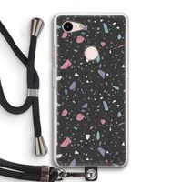Terrazzo N°16: Pixel 3 Transparant Hoesje met koord