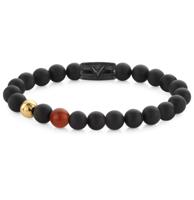 Rebel & Rose Danny Vera Bracelet Gold & Red Eye - 18 ct Yellow Gold Ionplated-M