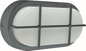 Led Bulkhead 7W 4000K 680 lumen ovaal zwart 175x90x46mm Schwabe