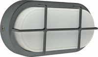 Led Bulkhead 7W 4000K 680 lumen ovaal zwart 175x90x46mm Schwabe - thumbnail