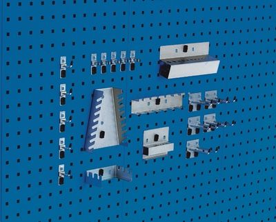 Bott Gereedschaphouder-assortiment | BxH mm | 10 haken/5 div.houders/5 gereedsch.klem. | 1 stuk - 14031412 14031412