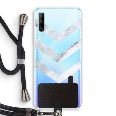 Marmeren pijlen: Huawei P Smart Pro Transparant Hoesje met koord
