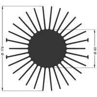 Fischer Elektronik 10021727 SK 590 20 SA LED-koellichaam 1.4 K/W (Ø x h) 178 mm x 20 mm - thumbnail