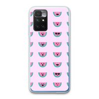 Smiley watermeloenprint: Xiaomi Redmi 10 Transparant Hoesje