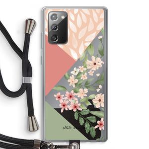 Sweet heaven geometrics: Samsung Galaxy Note 20 / Note 20 5G Transparant Hoesje met koord