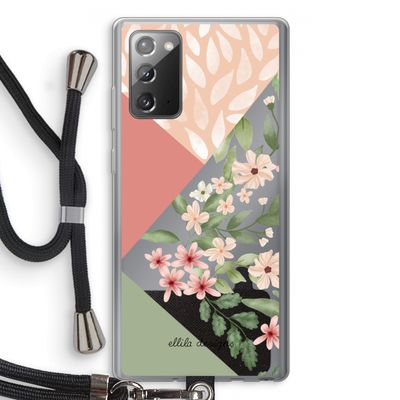 Sweet heaven geometrics: Samsung Galaxy Note 20 / Note 20 5G Transparant Hoesje met koord