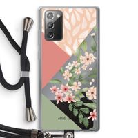 Sweet heaven geometrics: Samsung Galaxy Note 20 / Note 20 5G Transparant Hoesje met koord