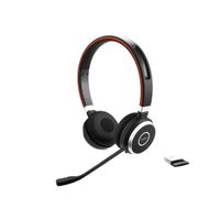 Jabra Evolve 65 Headset Bedraad en draadloos Hoofdband Oproepen/muziek USB Type-A Bluetooth Zwart - thumbnail