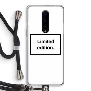 Limited edition: OnePlus 8 Transparant Hoesje met koord