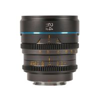 Sirui Nightwalker Series 24mm T1.2 S35 Manual Focus Cine Lens M4/3 Mount, gun metal grijs