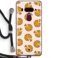You Had Me At Pizza: HTC U12+ Transparant Hoesje met koord
