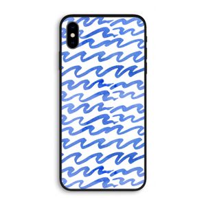 Blauwe golven: iPhone XS Max Biologisch afbreekbaar hoesje