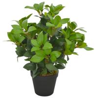 VidaXL Kunstplant met pot laurierboom 40 cm groen