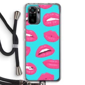 Bite my lip: Xiaomi Redmi Note 10 Pro Transparant Hoesje met koord